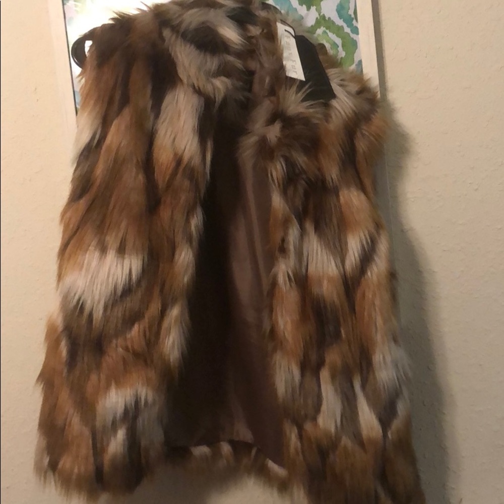 Faux fur vest